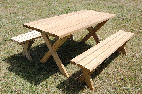 picnic table plans detached benches